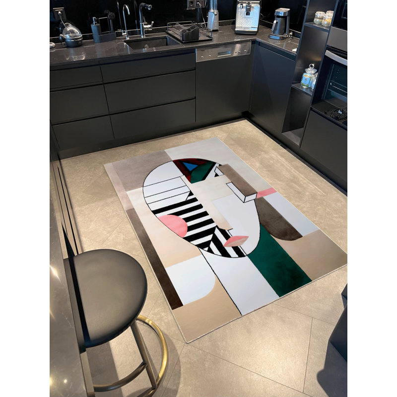 Tapis intérieur / extérieur rectangulaire Salmas, Rectangle 3 pi 11 po x 5 pi 11 po