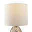 Arelia Small Textured Swirl Brown Glass Table Lamp - Teardrop Shape