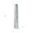 48" Silver Striped Tapered Ceramic Floor Vase
