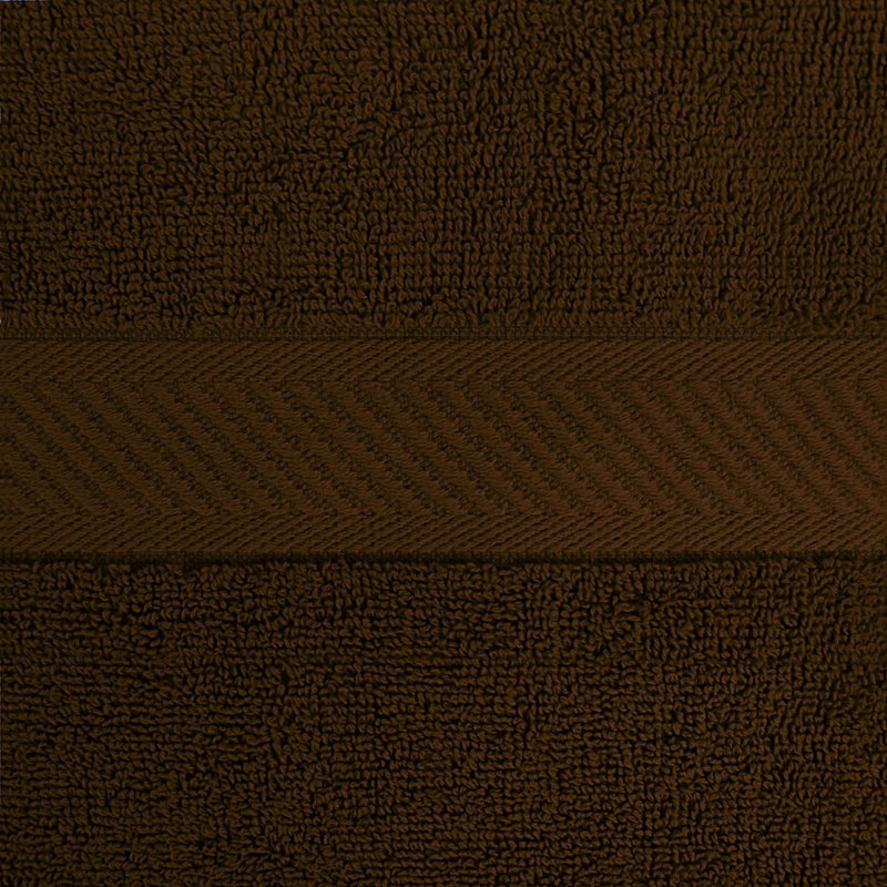 Cassada Cotton Bath Towel, Dark Brown