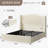 Upholstered Wingback Bed with 4 Storage Drawers & 54" Tall Headboard, No Spring Box Needed, Easy Assembly-852483249-852483276