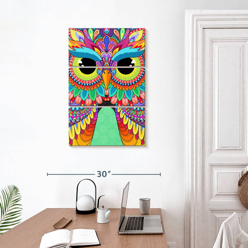 Brampt Rainbow Hoot, 32" H x 20" W