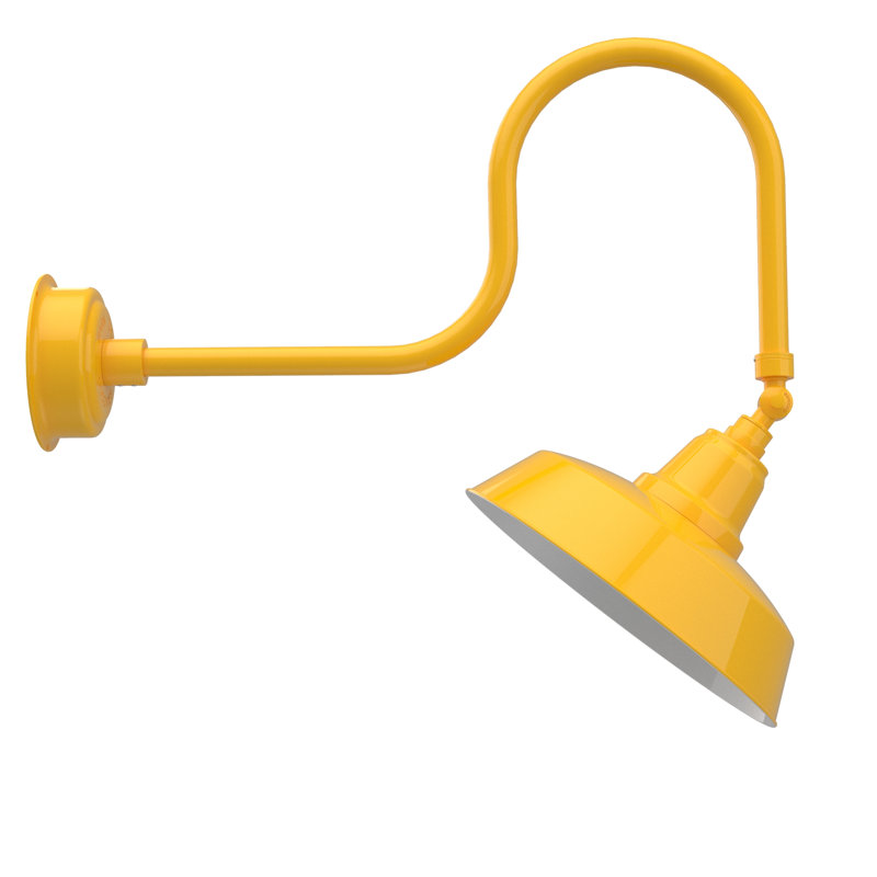 Luminaire de grange d’extérieur à del goodyear, Jaune
