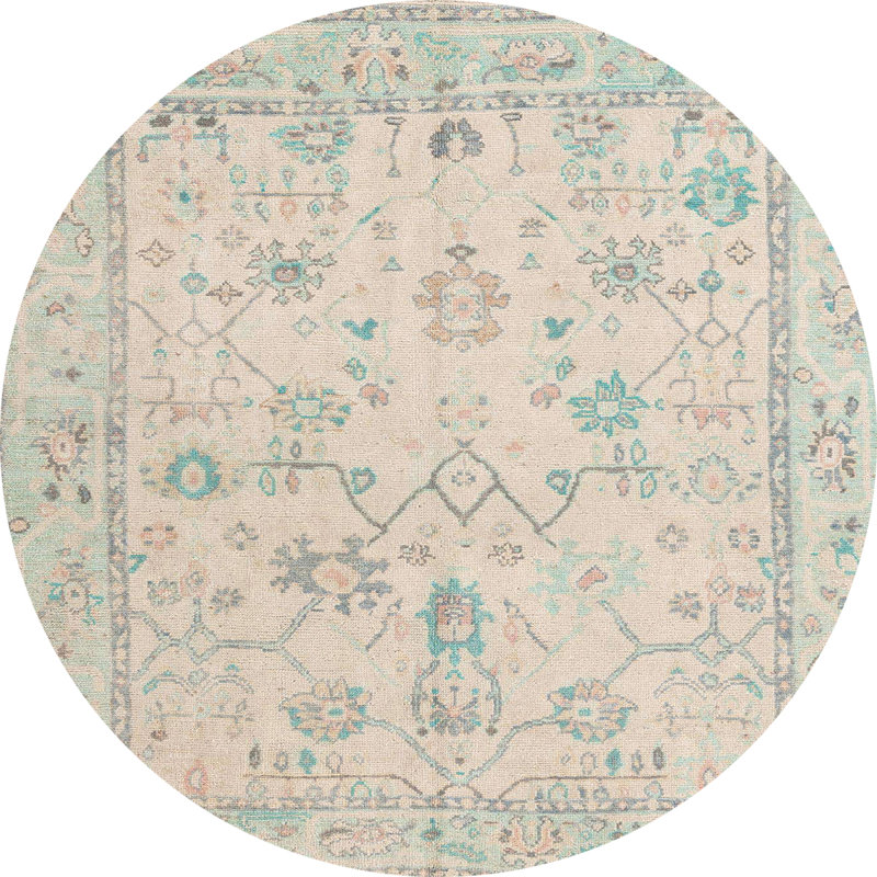 Adari Abstract Indoor Rug, Round 4'