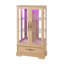 Vitrine lumineuse en verre avec tablettes réglables-122642799
