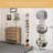 Bridgeview  62'' Freestanding Vertical 10-Tier Wooden Shoe Rack with Top Storage Shelf-1127495709