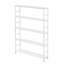Bibliothèque à 5 niveaux avec bibliothèque ouverte et structure en métal, solution de rangement durable et élégante pour les livres et la décoration