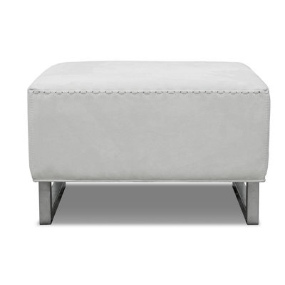 Como Leather Ottoman