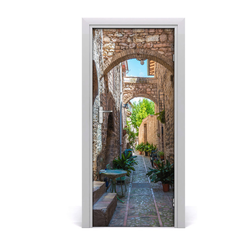 On Italian Streets Door Decal