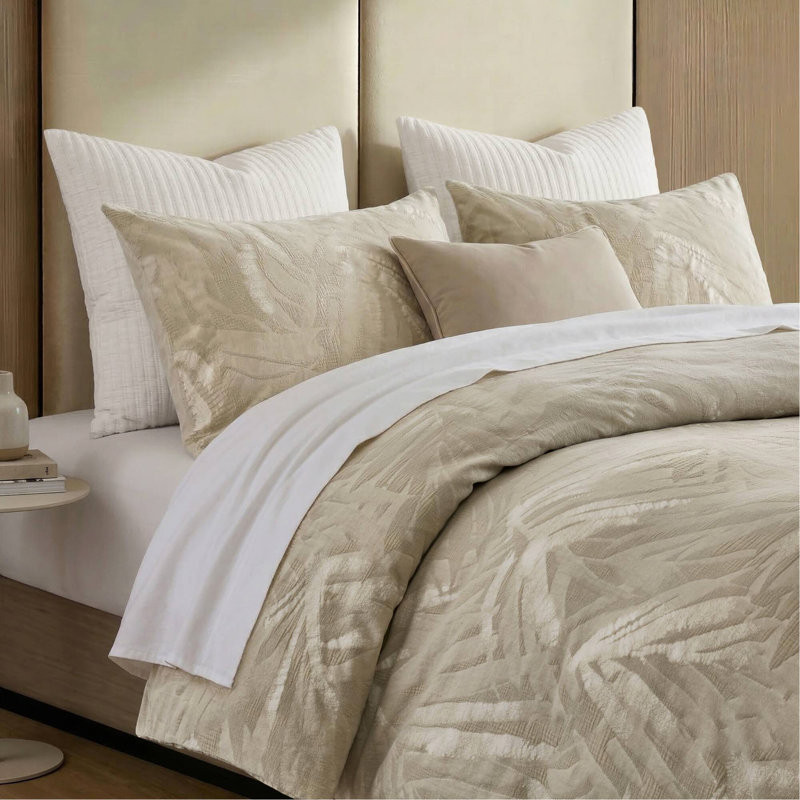 Ensemble de housse de couette en coton pour grand lit 3 pièces