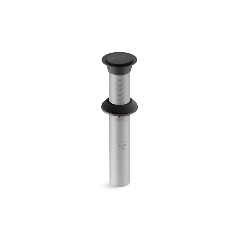Clicker Drain Without Overflow, Matte Black