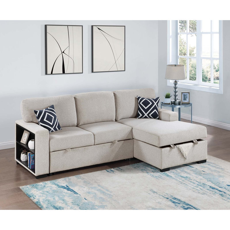 2-Piece Convertible Sectional, Beige