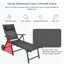 Chaise longue de patio avec roulettes