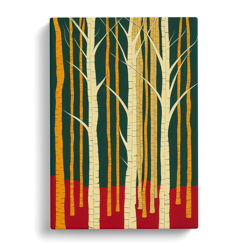 Artistic Forest No.5 Abstract - Wrapped Canvas Print, 50cm H x 35cm W x 3cm D