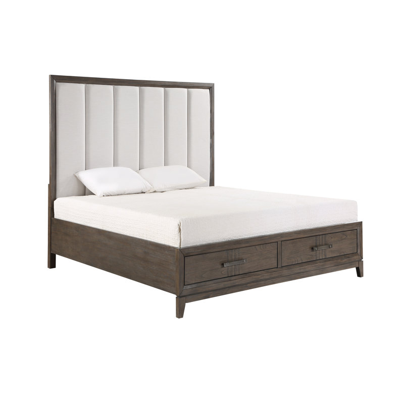 Kawona Upholstered Platform Storage Bed, Queen