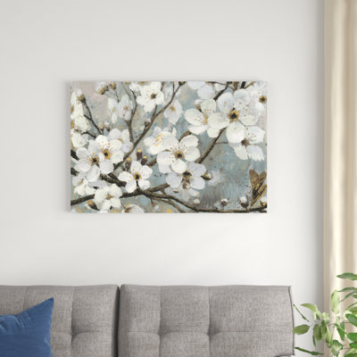 Fleurs de cerisier I - bleu