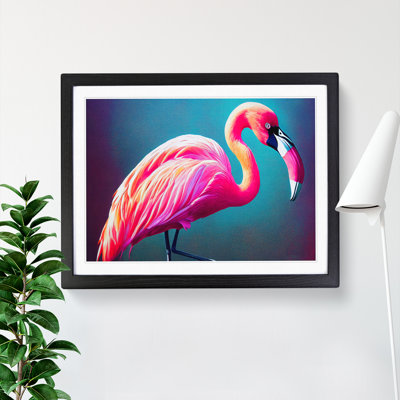 Effervescent Flamingo - Single Picture Frame Painting
