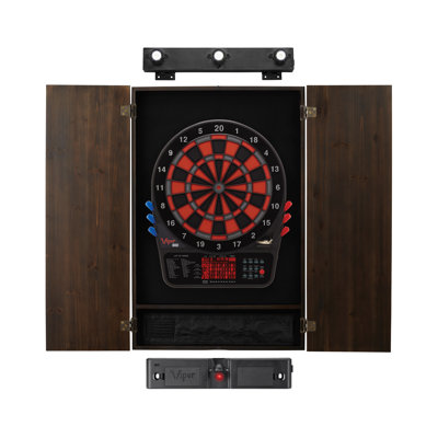 Jeu de fléchettes électronique Viper 800, armoire à espresso Metropolitan, ligne de jet laser et jeu de fléchettes Shadow Buster