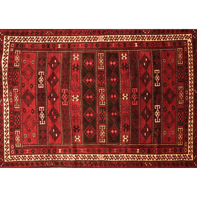 Tapis oriental en laine / polyester tissé à la machine 6 pi x 9 pi Gawin