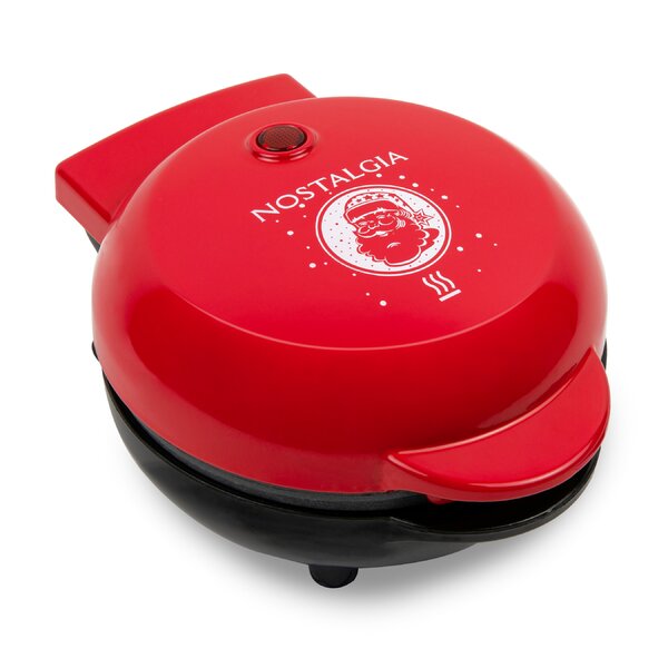 Nostalgia MyMini Personal Electric Waffle Maker, 5-Inch Cooking