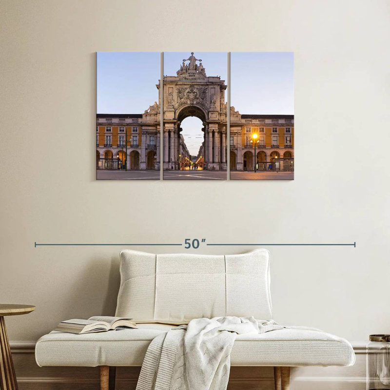 Nicci Praca De Comercio Lisbon, 24" H x 38" W