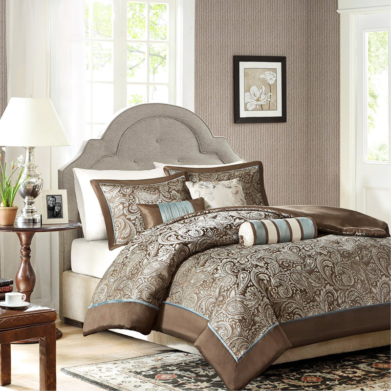 Housse de couette 6 très grand / très grand 6 - multicolore avec bride 100% luxe