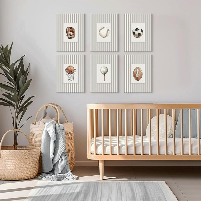 6 Piece Wrapped Canvas Print
