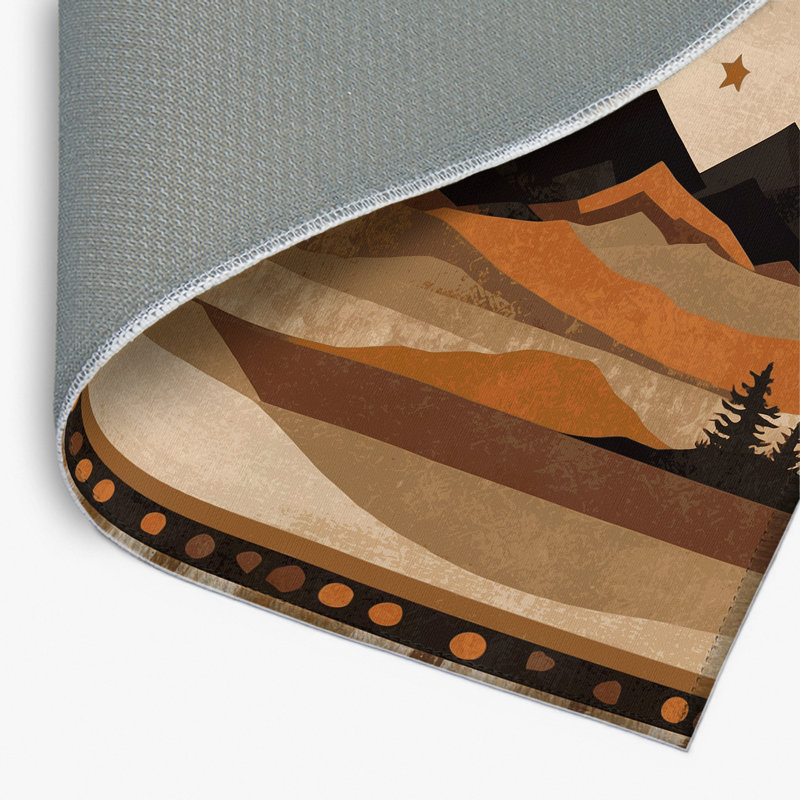 Obsidian Horizon Indoor And Outdoor Area Rug, Rectangle 1'6" x 2'6"