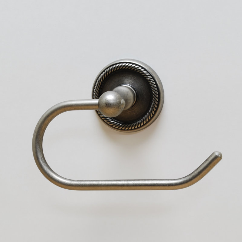 Porte-papier euro Woodrich, Étain vieilli