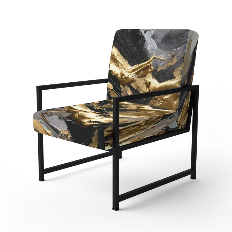 Fauteuil d'appoint Centeio, Noir, noir, noir, noir
