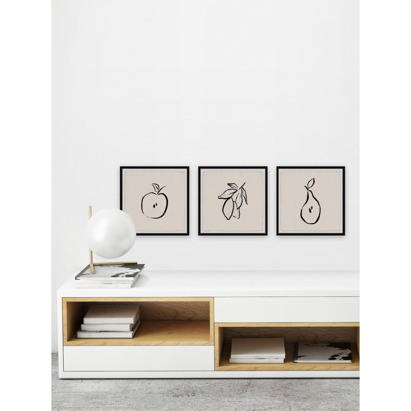 Nature's Goodies par Marmont Hill - Ensemble de 3 reproductions de cadres photo, H 32 po x l 32 po
