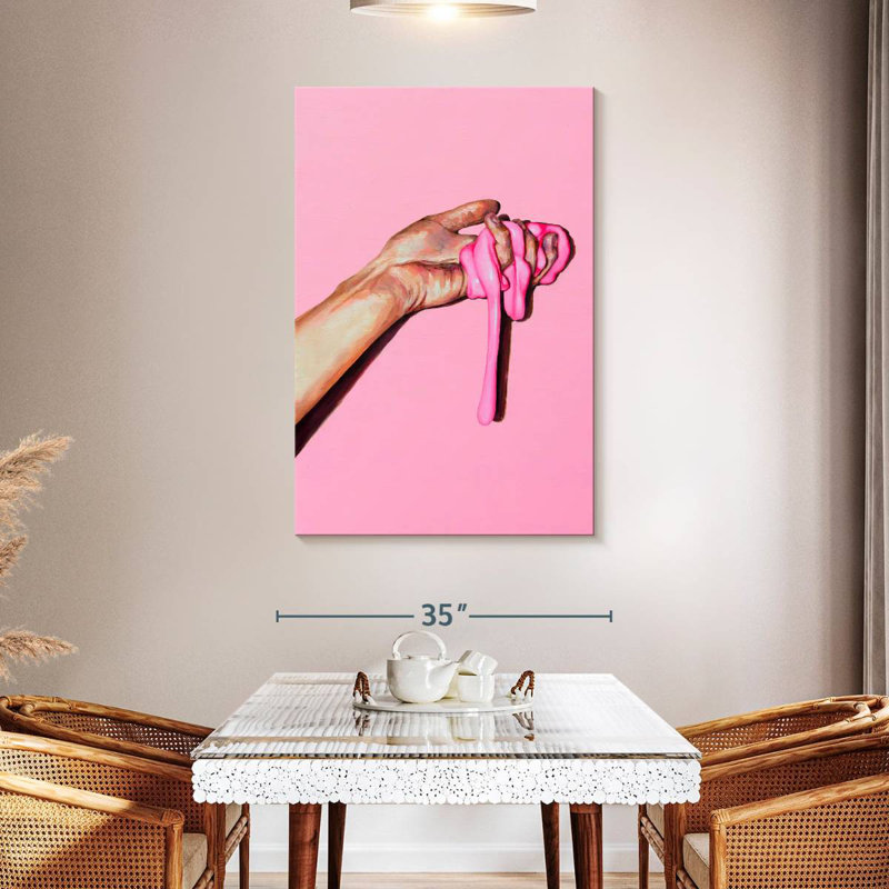 Leisha Pink Substance, 48" H x 32" W