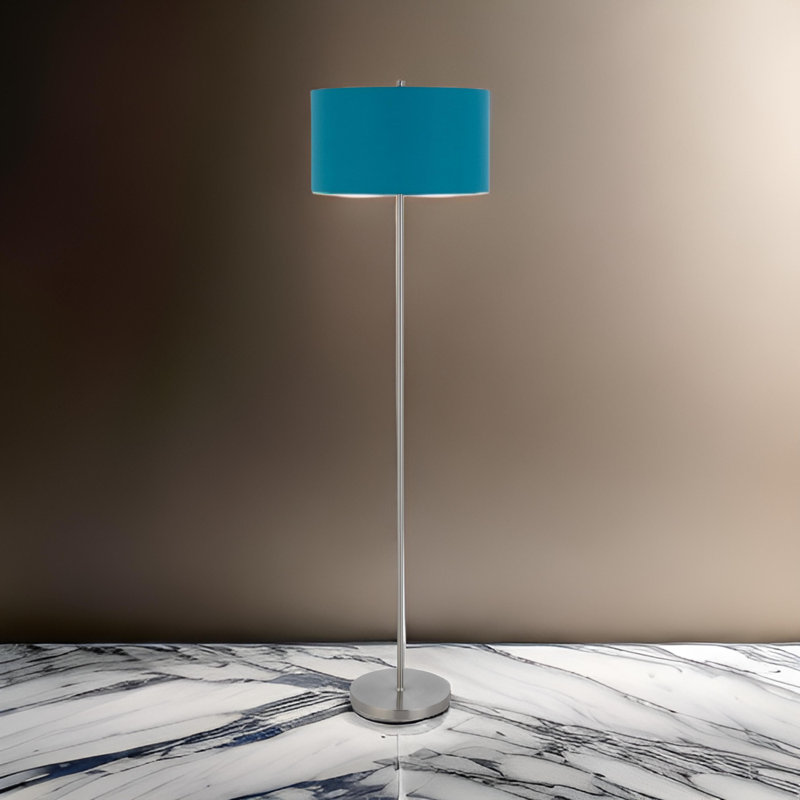 Lampe sur pied 58,75 po Quamar, Bleu turquoise