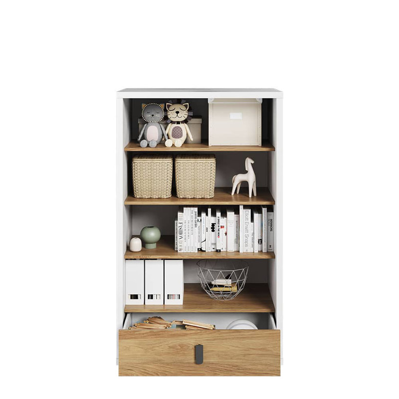 Braelynne 85cm H x 141cm W Standard Bookcase