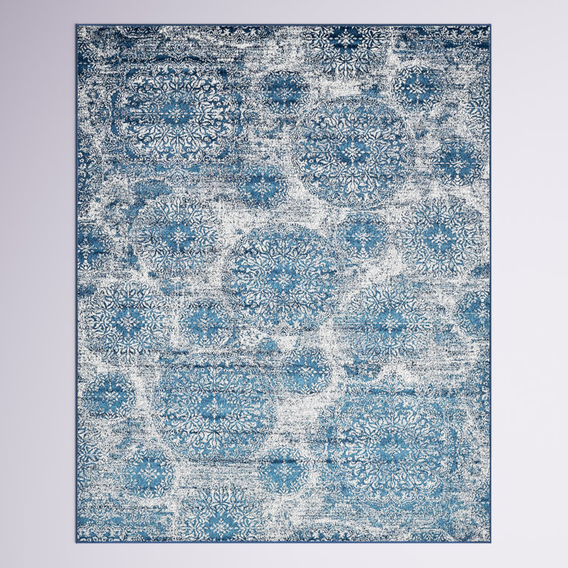 Tapis bleu Coblitz, Rectangle 9 pi x 12 pi 2 po