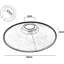 4cm H Metal Lamp Shade in Brushed Silver