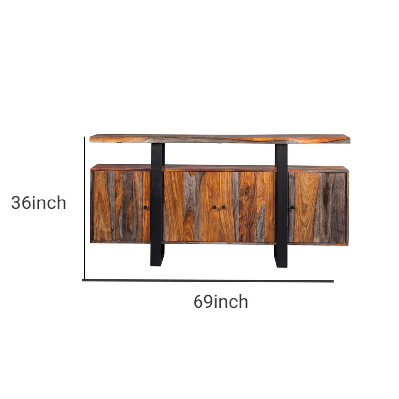 Buffet en bois de sheesham Abra