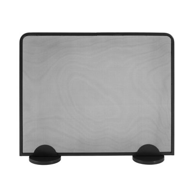 Pare-étincelles en fer noir à panneau unique, autoportant, avec coins arrondis, 96,5 cm de largeur et 81 cm de hauteur. Grille anti-étincelles robuste pour foyer intérieur à bois. Décoration intérieure.