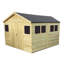Marlborough 6 ft. W x 18 ft. D Solid Wood Tongue & Groove Reverse Apex Garden Shed