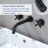 Wall Mounted Optional 2-handle Bathroom Faucet-88919565