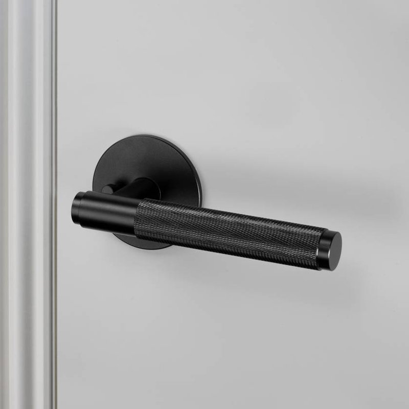 Door Handle / Conventional / Privacy / Cross, Black