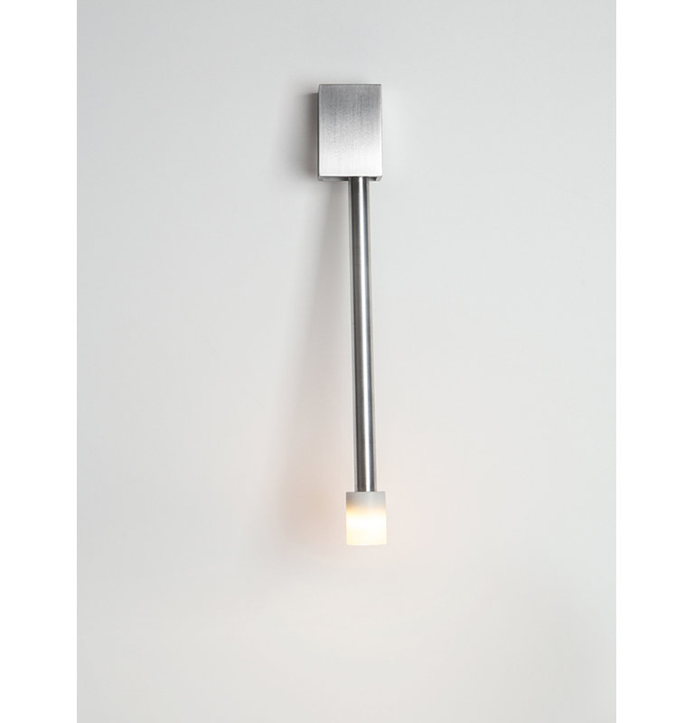 Libri Plug in Left Orientation Wall Mount, Brushed Aluminum