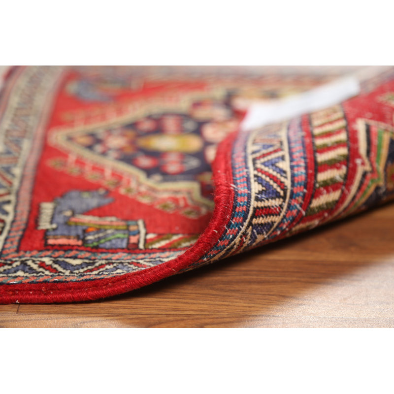Square Geometric Traditional Rug 2x2