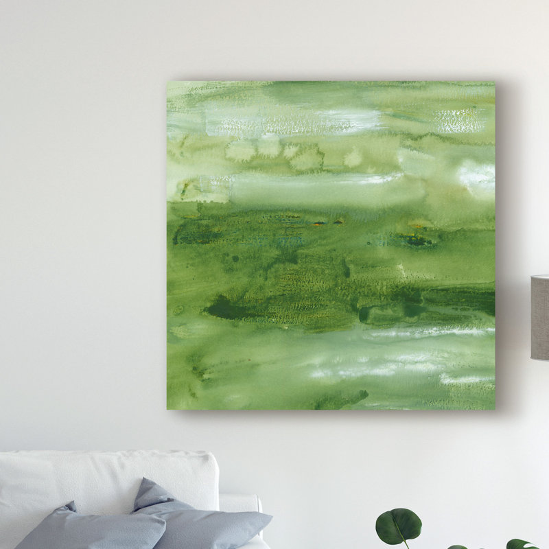 «Malachite I» par Lisa Choate, reproduction d'art sur toile, H 18 po x l 18 po x P 2 po