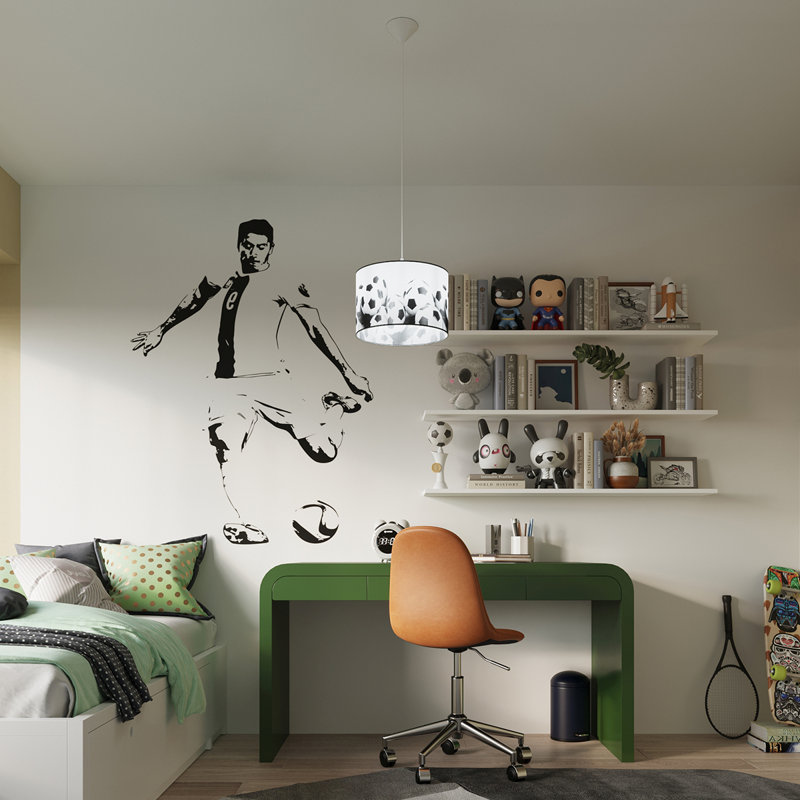Bok 1 - Light White Pendant, 28cm H x 33cm W x 33cm D