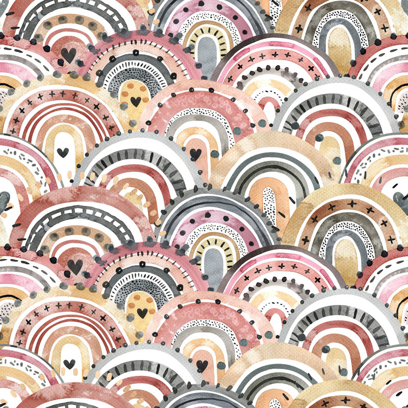 Panneau de papier peint Bella-Marie, L 10,4 po x l 25 po, Papier