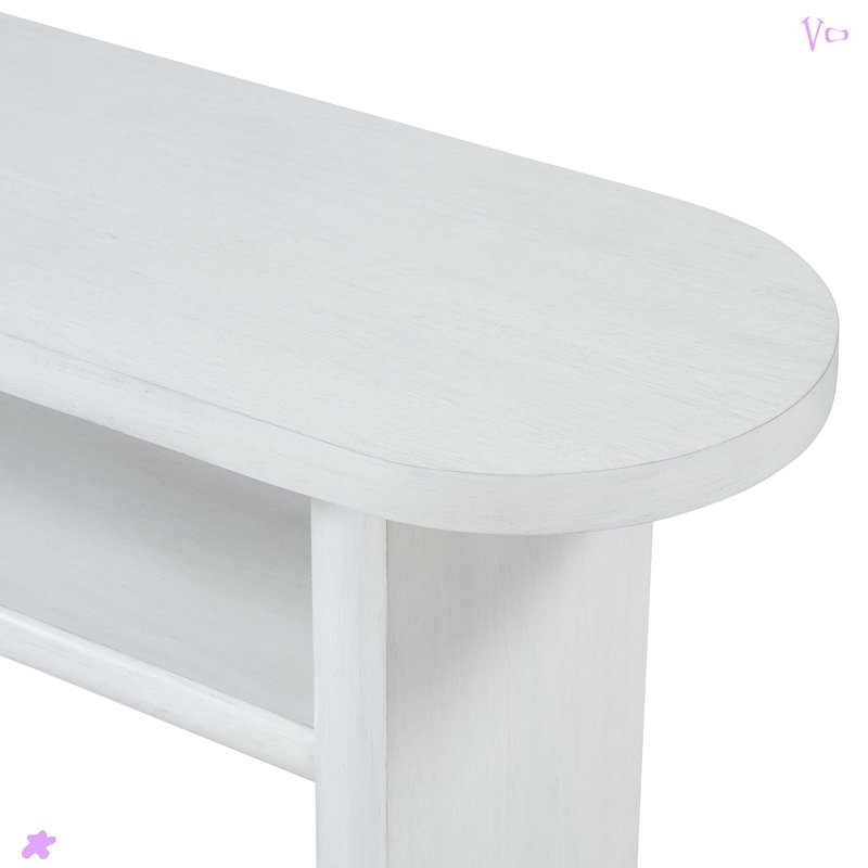 Console Table, Antique White