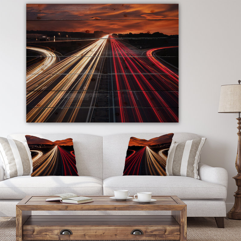 Speed Trails Trails - impression, H 15 po x l 20 po x P 1 po, Bois