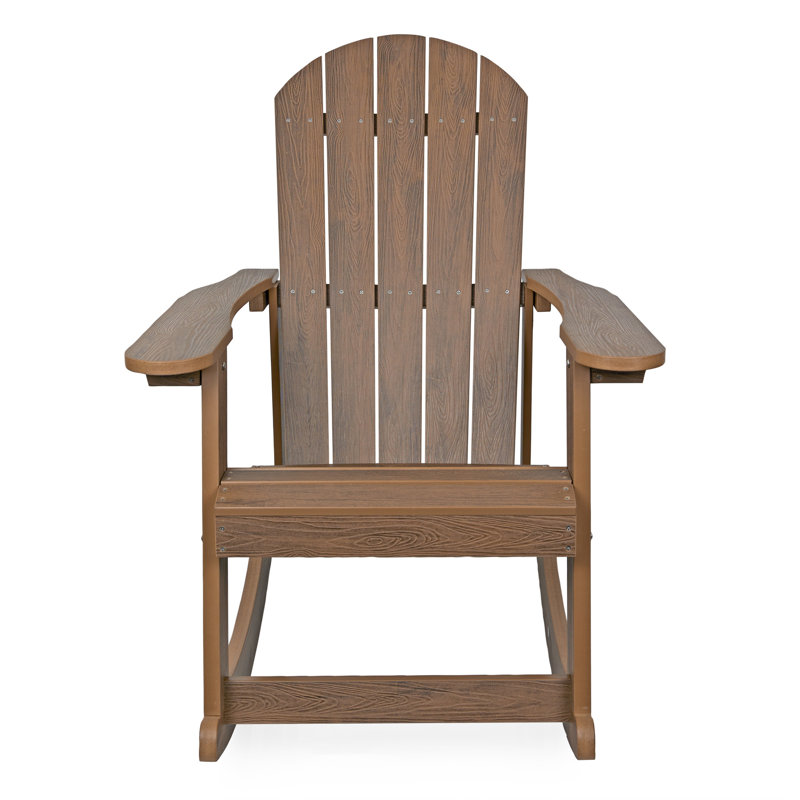 Chaise berçante pliante 39 po Adirondack, Brun
