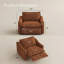 Causeuse inclinable surdimensionnée Modern Power-129743261